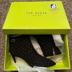 NWT Ted Baker Black Suede Boots size 8